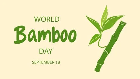 World Bamboo Day Stock Illustration