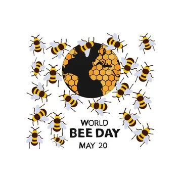 World bee day Stock Illustration