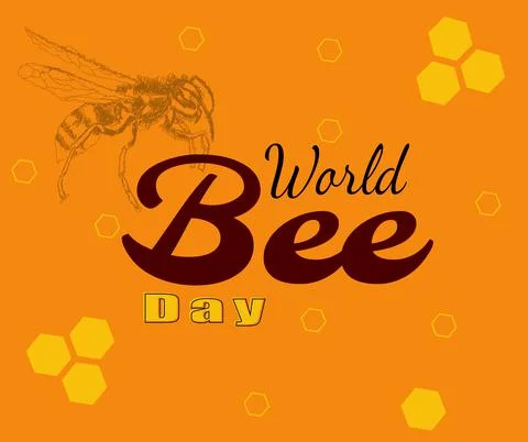 World bees day Stock Illustration