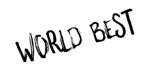 World Best rubber stamp Stock Illustration