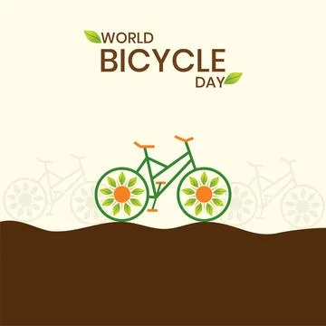 World Bicycle Day Concept Stock Illustration