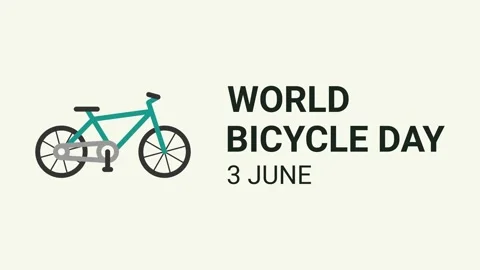 World Bicycle Day greeting 動画素材 335576215