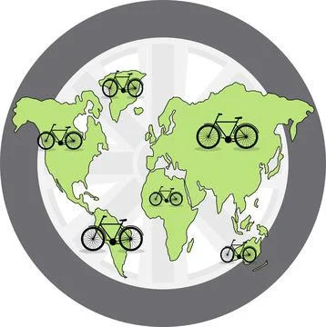 World bicycle day Stock Illustration
