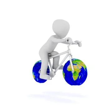World bike Stock Illustration