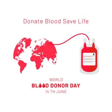 World Blood Donor Day 2020 Stock Illustration