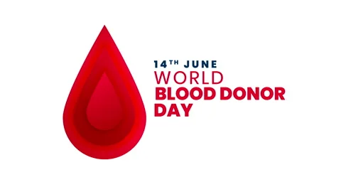 World blood donor day text typography animation 4k video Stock Footage 278414007