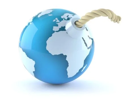 World bomb Stock Illustration