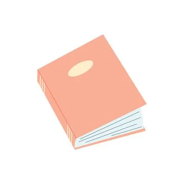 World book day concept, studying, learning. Book in cartoon flat style. Vecto Stock Illustration