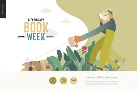 World Book Day, grass Ilustración de archivo