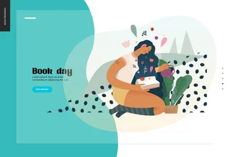 World Book Day Stock Illustration