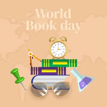 World book day  Stock Illustration