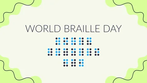 World Braille Day Vídeo Stock 335640369