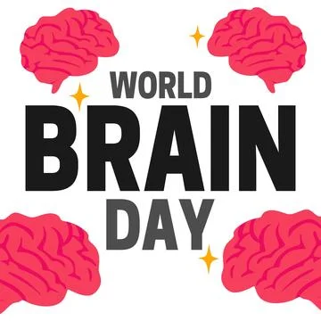 World Brain Day for better brain health Illustrazione stock
