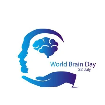 World Brain Day concept Illustrazione stock