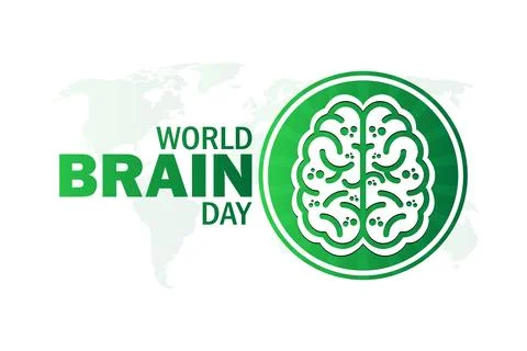 World Brain Day Illustrazione stock