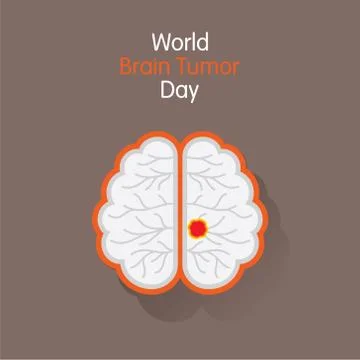 World Brain Tumor Day Vector Stock Illustration