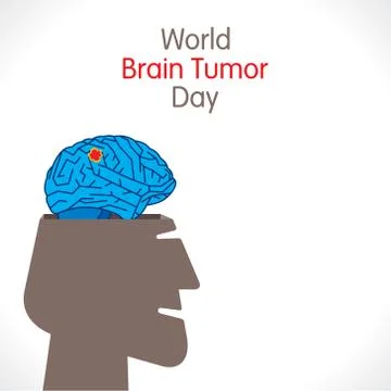 World Brain Tumor Day Vector Stock-Illustration
