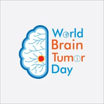 World Brain Tumor Day Vector Stock Illustration