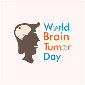 World Brain Tumor Day Vector Stock Illustration