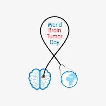 World Brain Tumor Day Vector Ilustração Stock