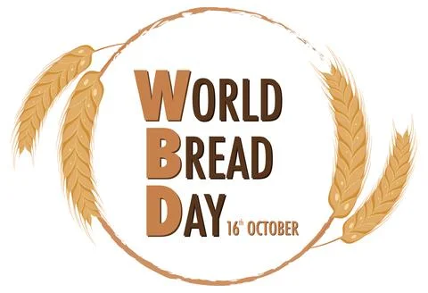 World bread day poster design Stock Illustration