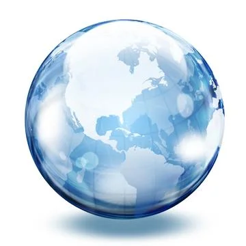 World bubble Ilustração Stock