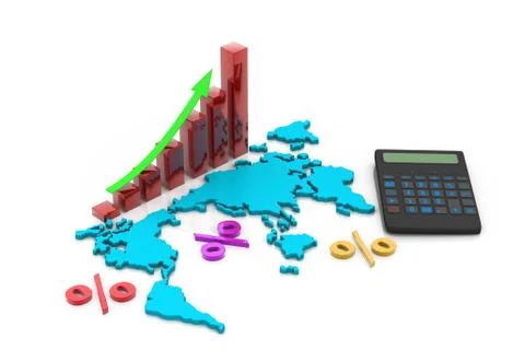 World Business chart Stock Illustration