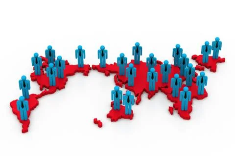 World Business network Stock Illustration