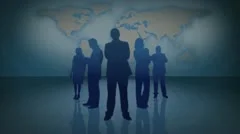 World Business Silhouette Version 2 Stock After Effects