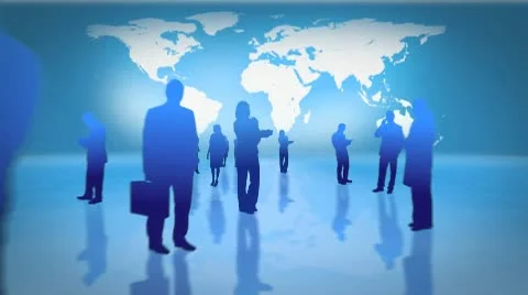 World Business Silhouette Version 3 Stock After Effects