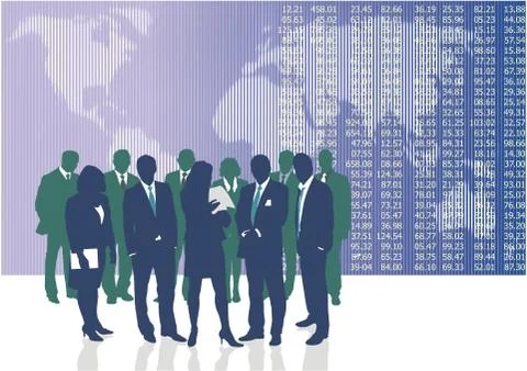 World Business Traders Stock-Illustration