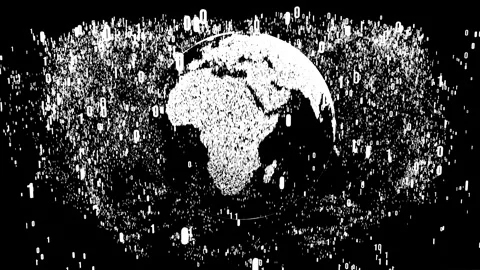 World Bytes Particles 02 Stock Footage 262551806