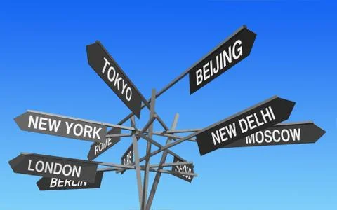 World capitals Foto stock