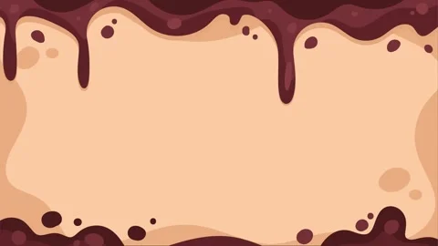 World Chocolate Day Background with Copy Space Area, with animated dripping melt 스톡 동영상 290841367