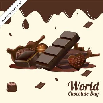 World Chocolate Day Vector Design Stock Illustration
