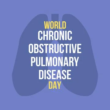 World Chronic Obstructive Pulmonary Disease Day vector design Illustrazione stock