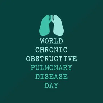 World Chronic Obstructive Pulmonary Disease vector design Stock Illustration