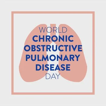 World Chronic Obstructive Pulmonary Disease Day vector design Stock Illustration