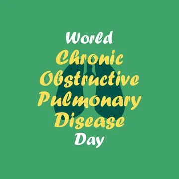 World Chronic Obstructive Pulmonary Disease vector design Stock Illustration