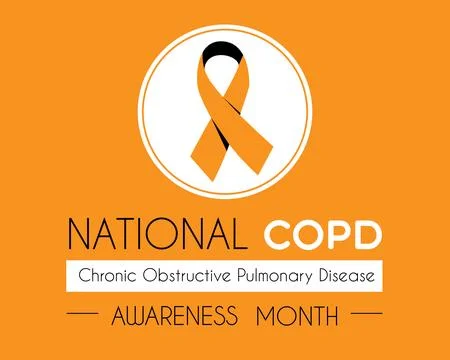 World Chronic Obstructive Pulmonary Disease Day Stock Illustration