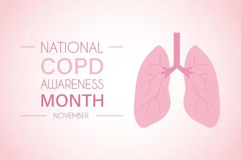 World Chronic Obstructive Pulmonary Disease Day Stock Illustration