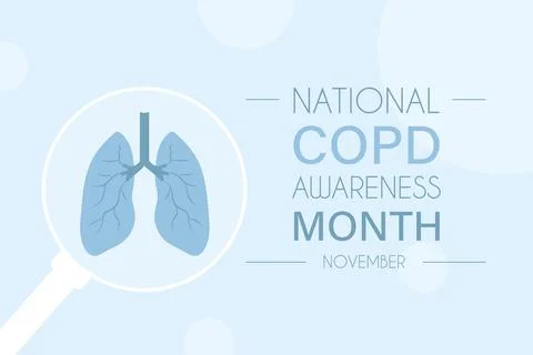 World Chronic Obstructive Pulmonary Disease Day Stock Illustration