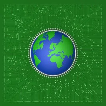 World circuit Stock Illustration