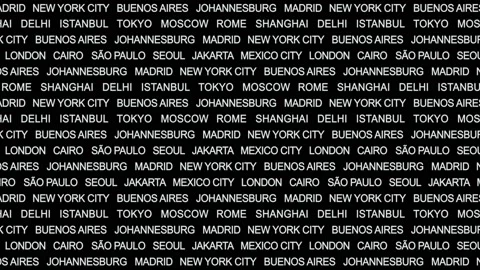 WORLD CITIES Animation Background, Loop Stock Footage 131062317