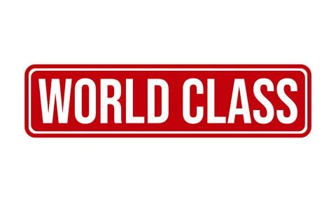 World Class Rubber Stamp Seal Vector Stock Illustration