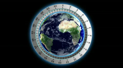 World clock Stock Footage 602309