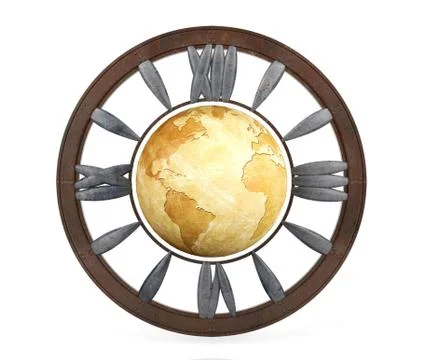 World clock Stock Illustration