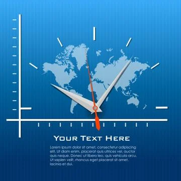 World clock Illustrazione stock