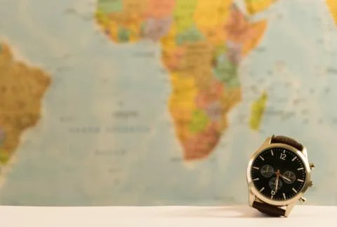 The world clock is running. Stock Photos