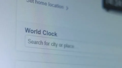 World clock. Shoot pixels on the screen Stock Footage 199781887